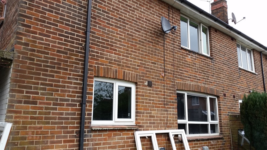 oak and white window back before